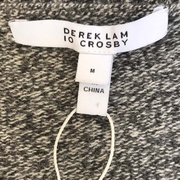 NWT! Derek Lam 10 Crosby grey medium wool sweater - Picture 5 of 8